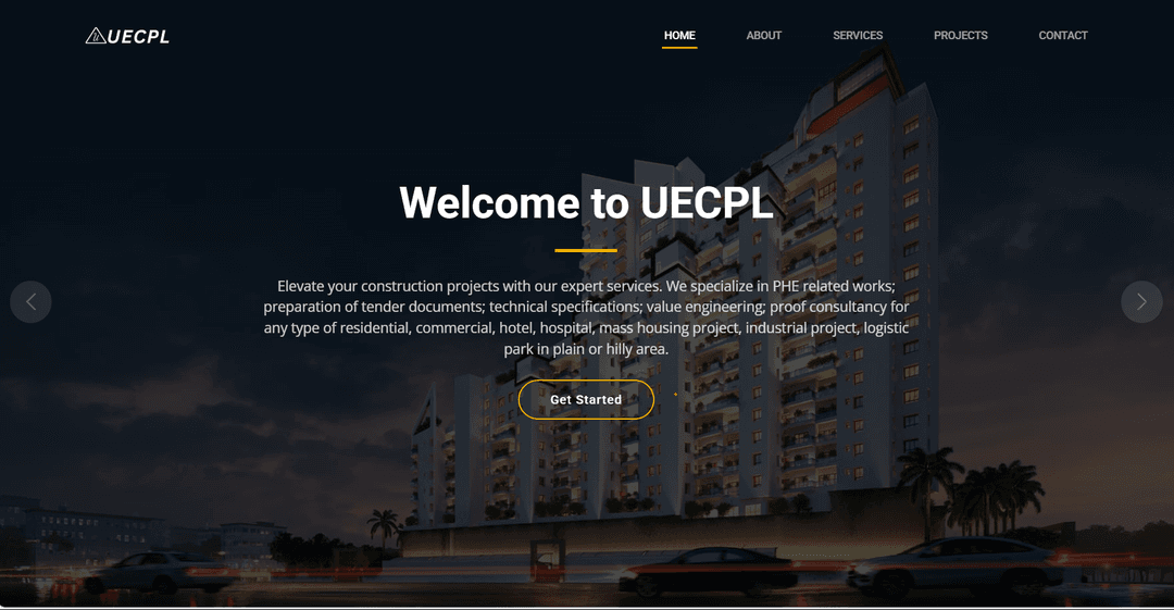 UECPL - Portfolio Site
